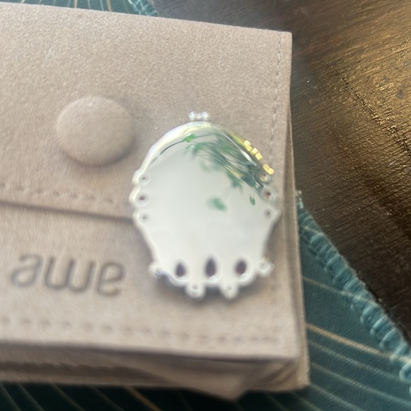 Brand new AWE INSPIRED LAKSHIMI pink topaz goddess pendant 925 Sterling silver - Picture 4 of 5